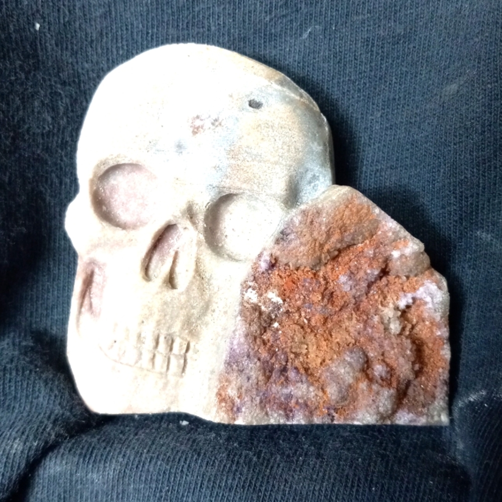 GEMSTONE HEALING STONE QUARTZ SKULL 💀